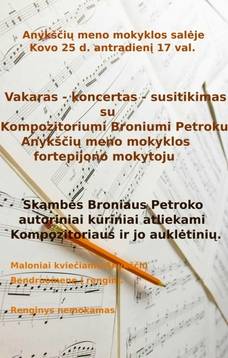 Evening-concert-meeting with Bronius Petrokas