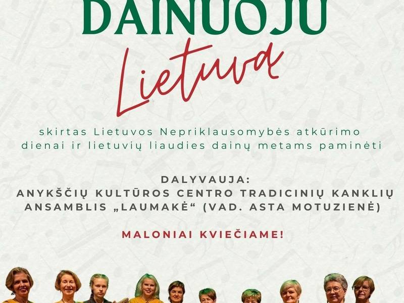 Svētku koncerts "Es dziedu Lietuvu"