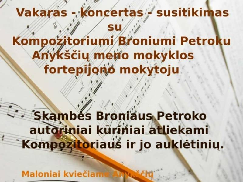 Evening-concert-meeting with Bronius Petrokas