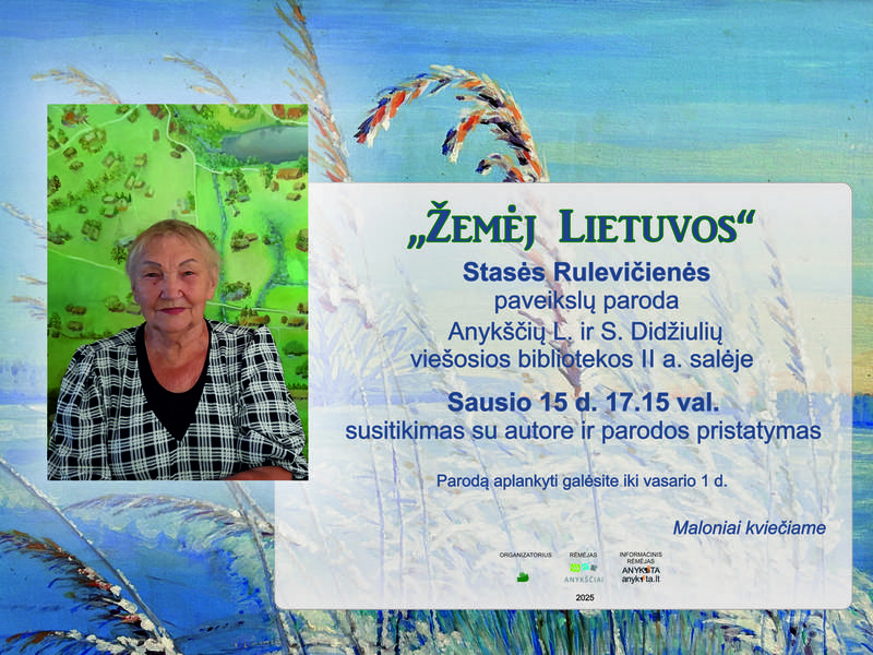 Presentation of the exhibition of paintings by S. Rulevičienė